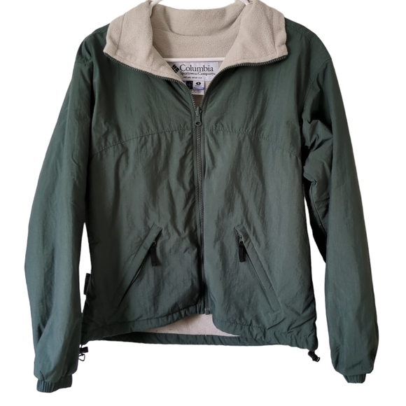 Vintage Women’s Columbia Interchange Core 3 In 1 Winter Coat Green Sz S - Picture 6 of 15